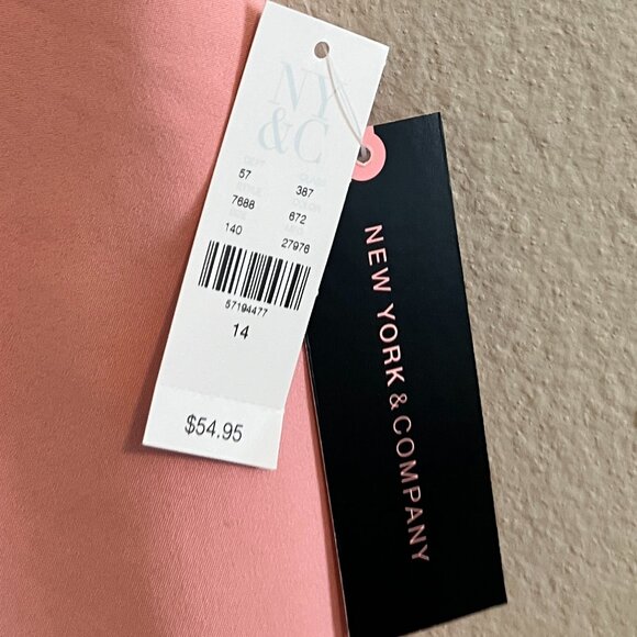 New York & Co 7th Ave Design Studio Hi/Low Skirt - Sz 14 (NWT) - Picture 3 of 7